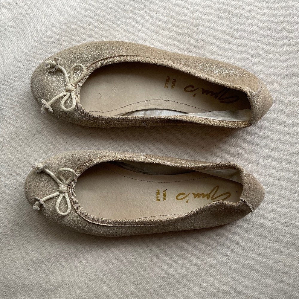 Girls’ Golden Ballerina Shoes